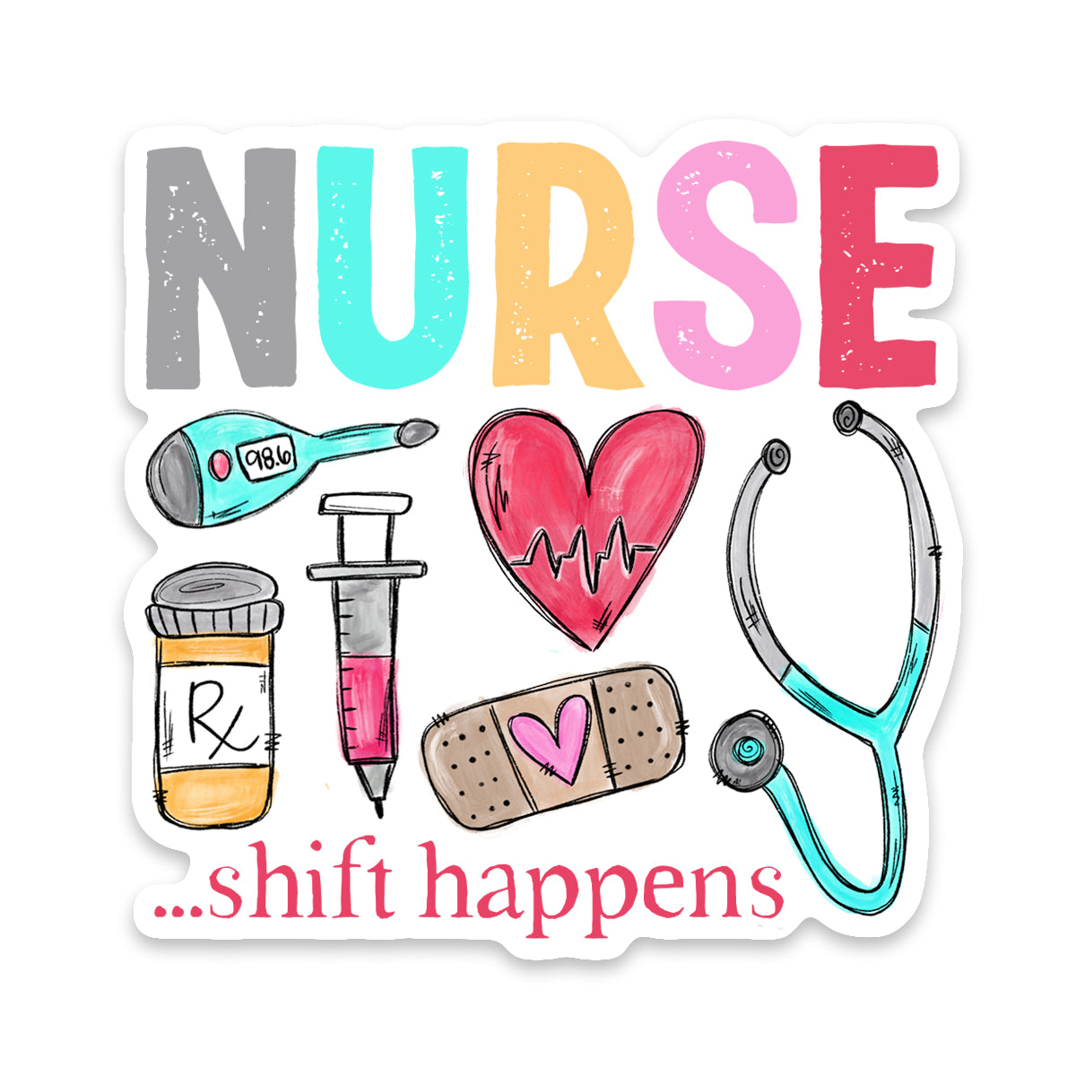 Nurse Sticker Scenic Route Design Co