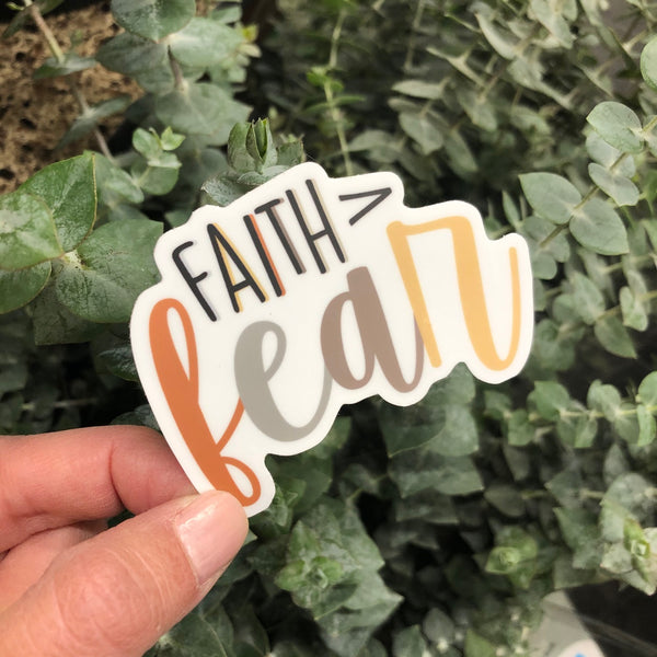Faith>Fear Sticker