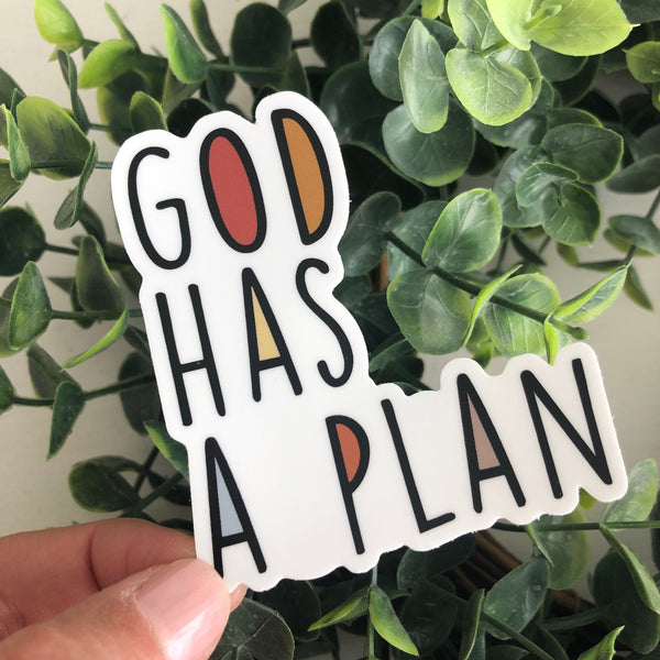 God Has A Plan Sticker