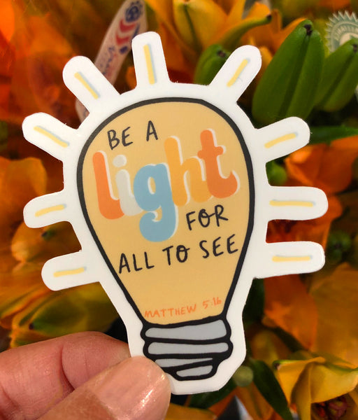 Light Bulb Be A Light Sticker