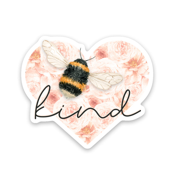 Bee Kind Heart Sicker