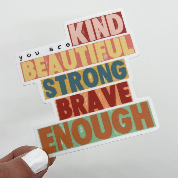You Are Kind Block Sticker