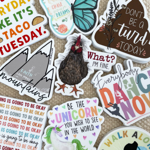 Chicken I'm Fine Sticker