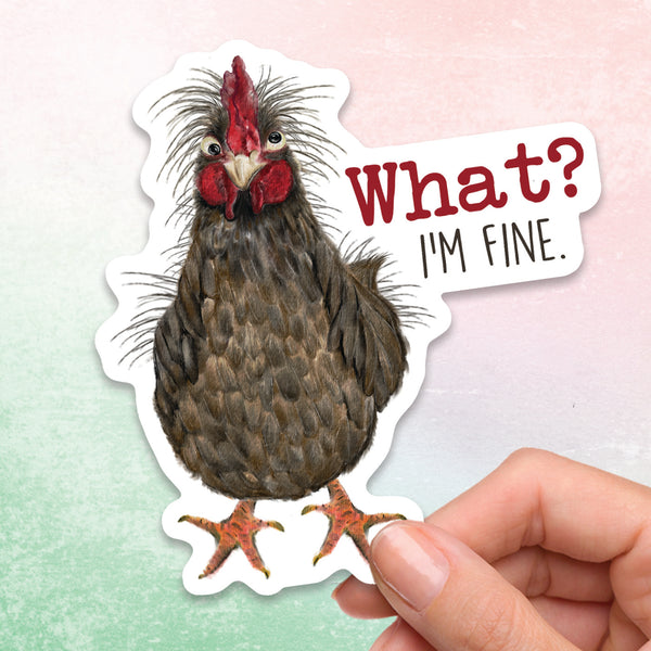 Chicken vinyl sticker