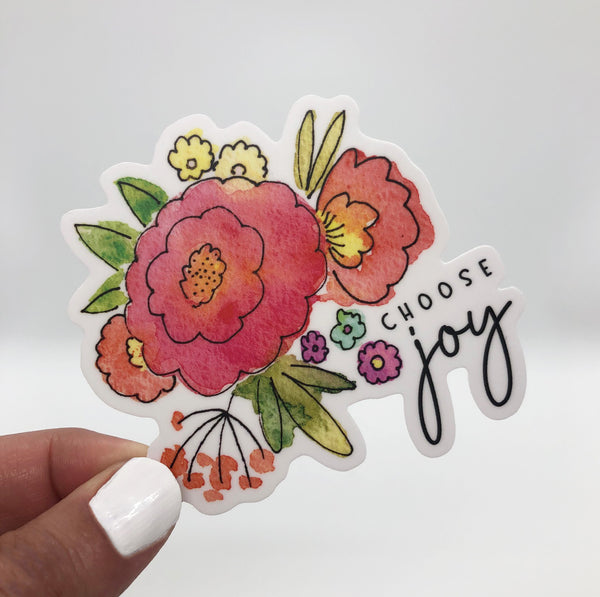 Choose Joy Flower Sticker