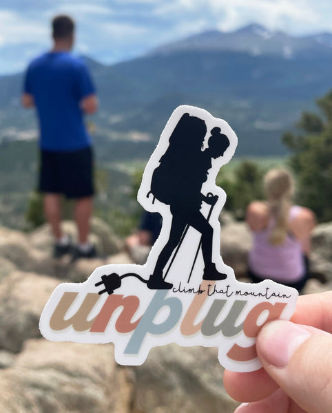 Unplug Sticker
