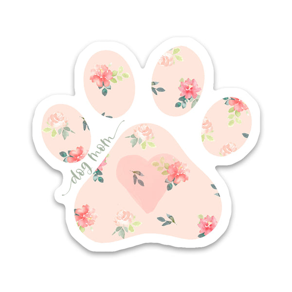 Dog Mom Paw Sticker