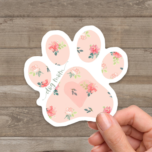 Dog Mom Paw Sticker