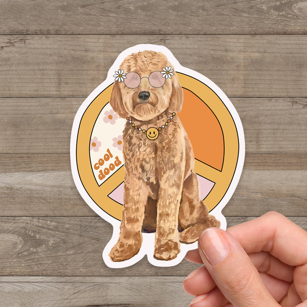 Cool Dood Goldendoodle Sticker