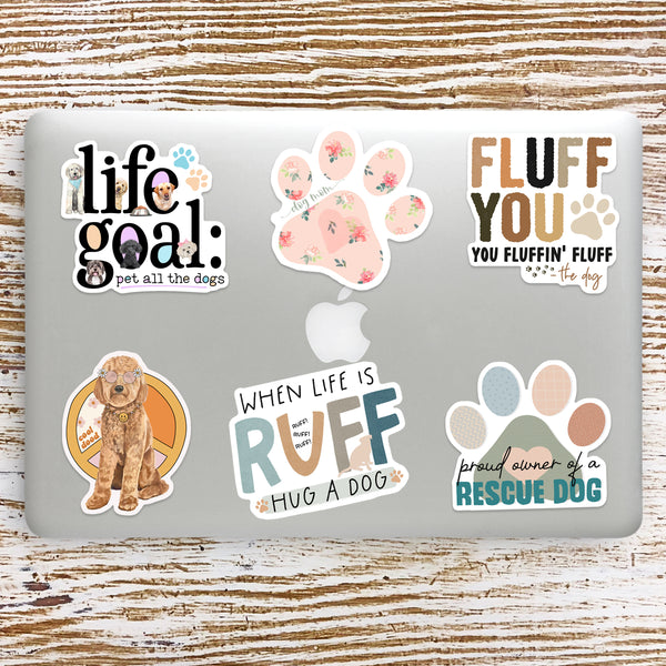 Dog Mom Paw Sticker