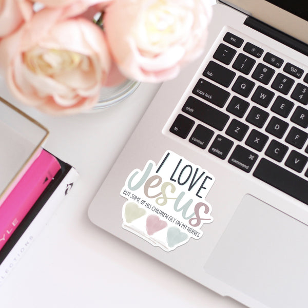 I Love Jesus Faith Sticker