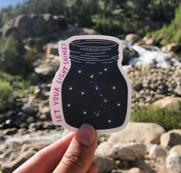Firefly Let Your Light Shine Sticker