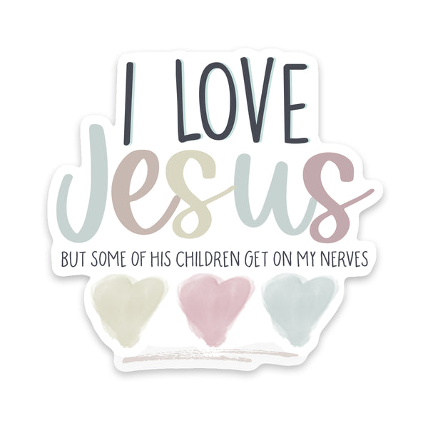I Love Jesus Faith Sticker