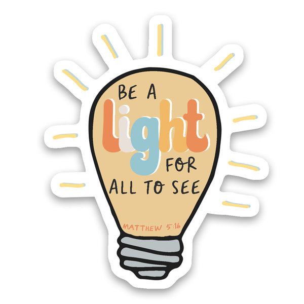 Light Bulb Be A Light Sticker