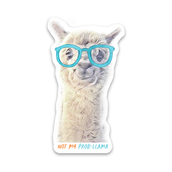 Llama Not My Prob-llama Sticker