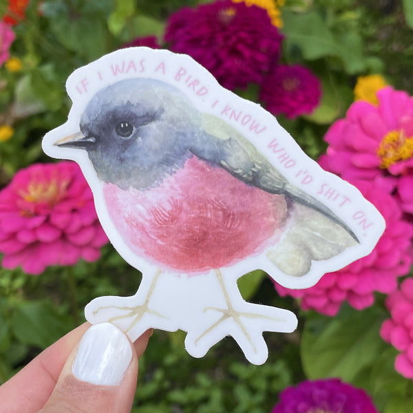 If I Were A Bird Sticker