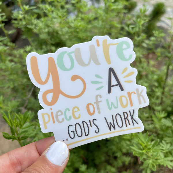 God's Work Sticker