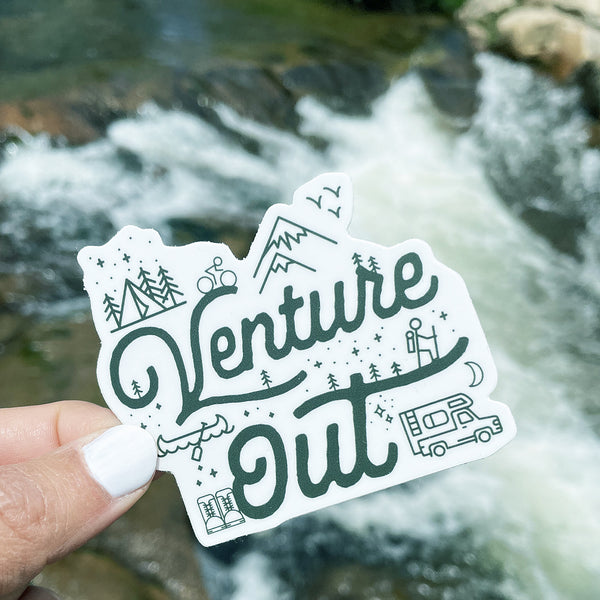 Venture Out Sticker