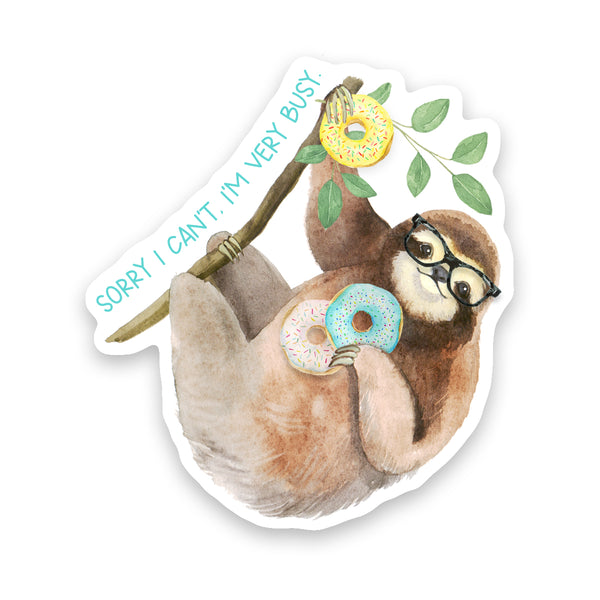 Sloth Very Busy Sticker