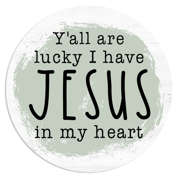Jesus In My Heart Sticker