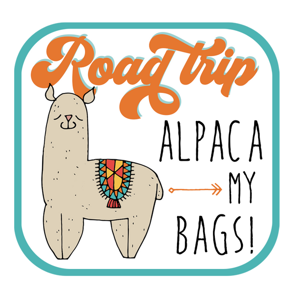 Alpaca My Bags Road Trip Sticker