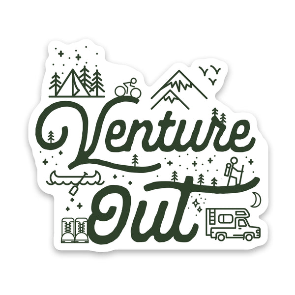 Venture Out Sticker