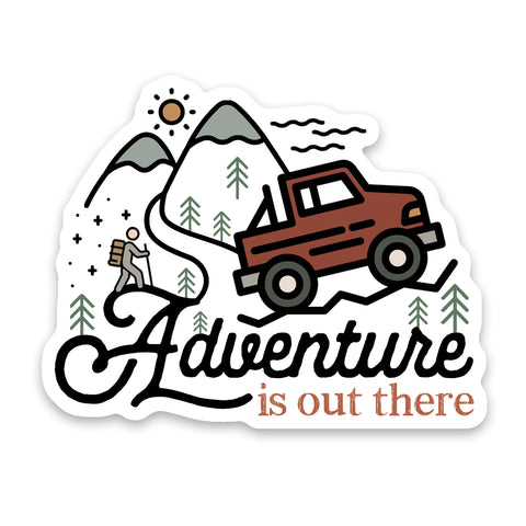 Adventure Is Out There Jeep Sticker