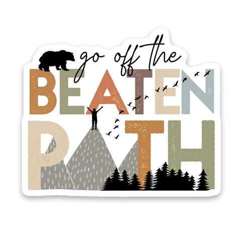 Go Off Beaten Path Sticker