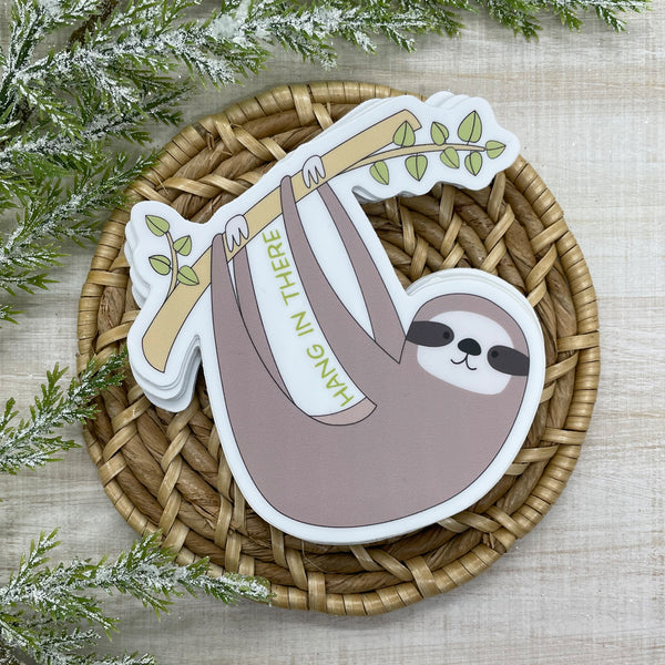 Sloth Hang In There Sticker