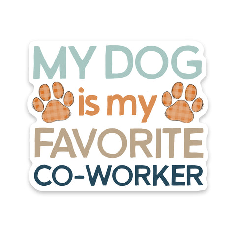 Dog Favorite Co-Worker Sticker