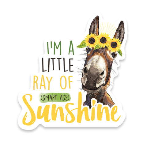 Donkey Ray of Smart Ass Sunshine Sticker