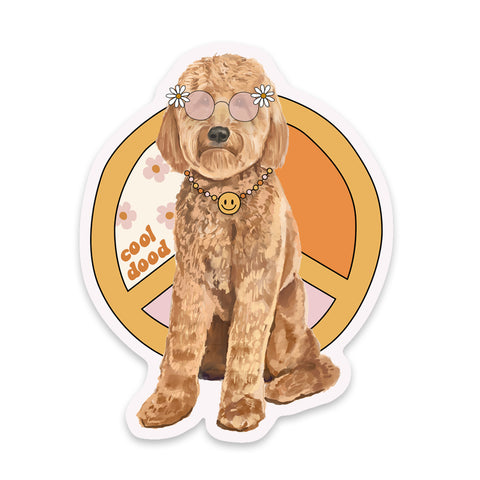 Cool Dood Goldendoodle Sticker