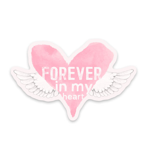 Forever In My Heart Angel Sticker