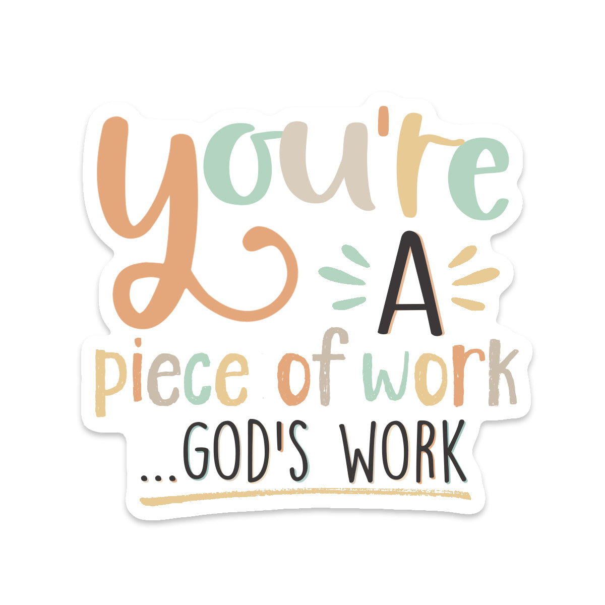 God's Work Sticker