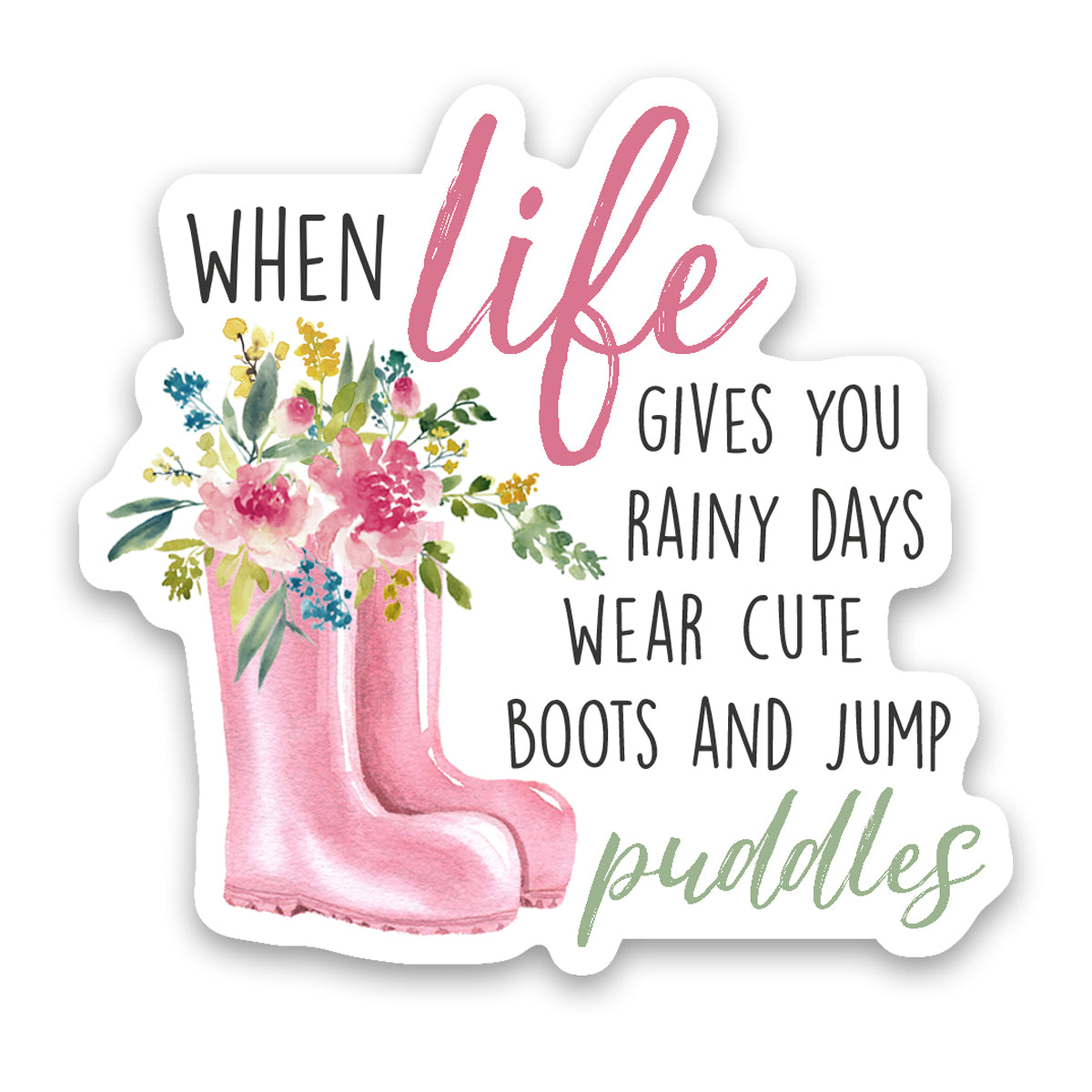 Rainboots Sticker