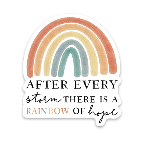 After Every Storm Rainbow of Hope Sticker
