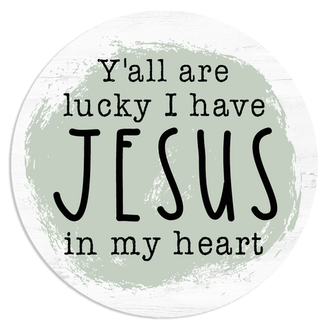 Jesus In My Heart Sticker