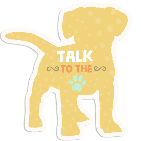 Talk To Paw Sticker