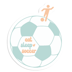 Eat Sleep Soccer Sticker