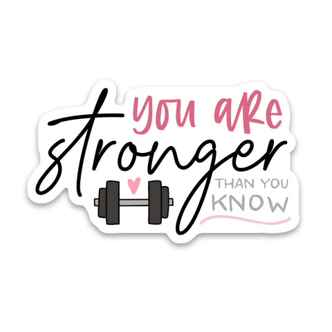 Stronger Weight Sticker