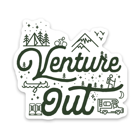 Venture Out Sticker